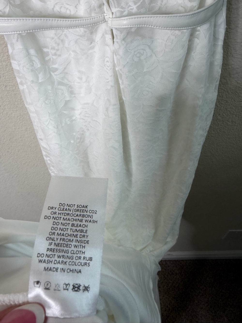 NWT Outcast Lux Maxi Dress White Lace Up Corset Women’s Size L - Picture 8 of 10
